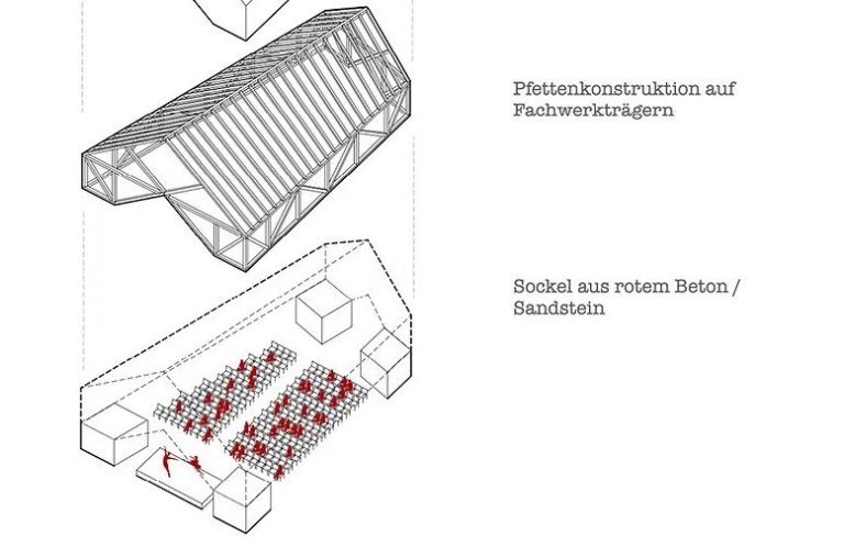 Skizze Parkscheune